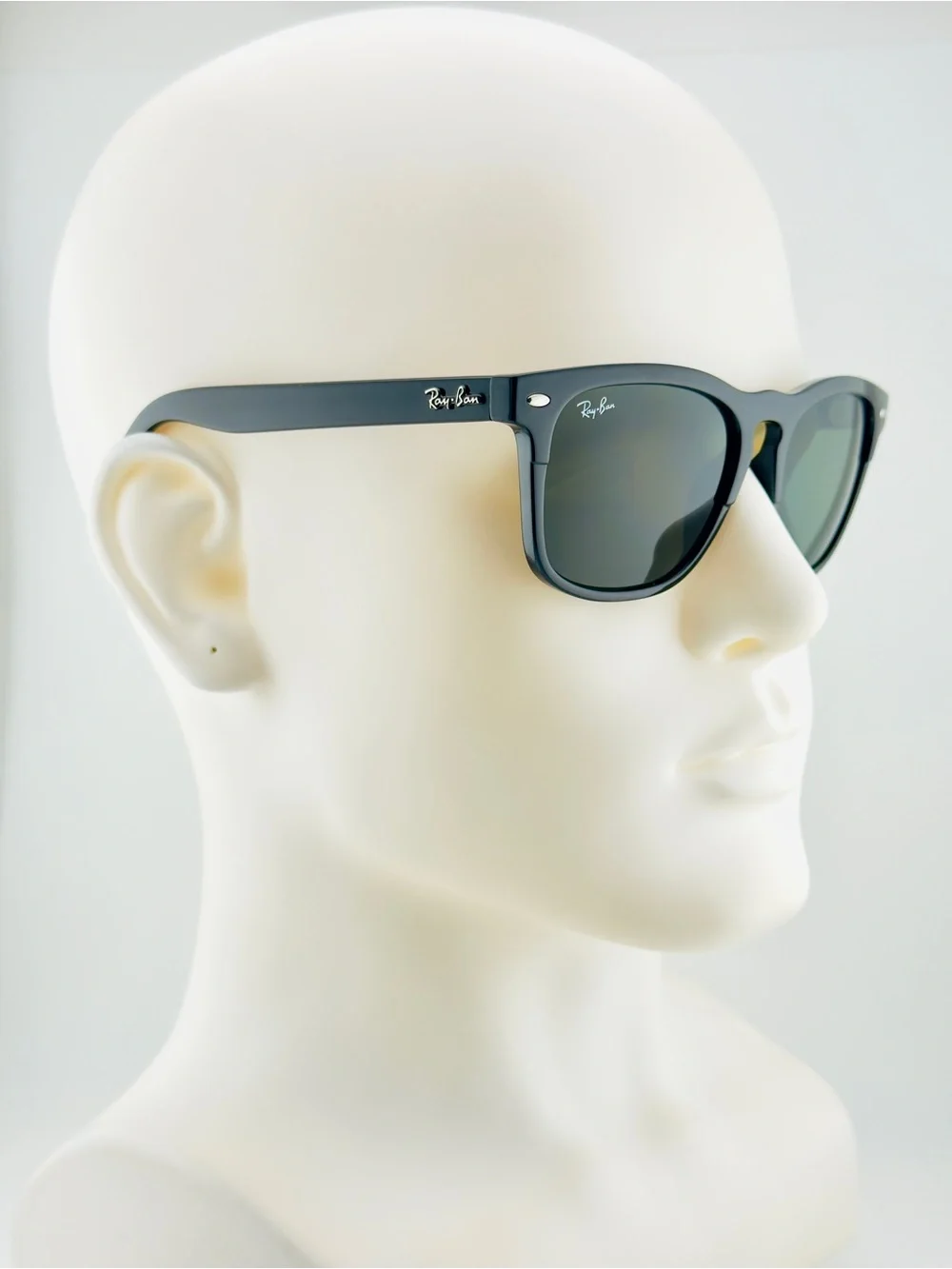 Ray-Ban Steve Sunglasses RB4487 Polished Black Frame with Dark Green Lenses